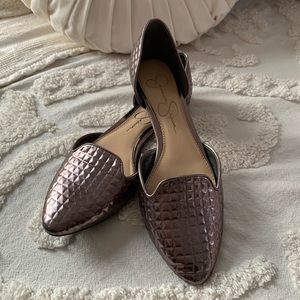 Jessica Simpson Metallic Flats
